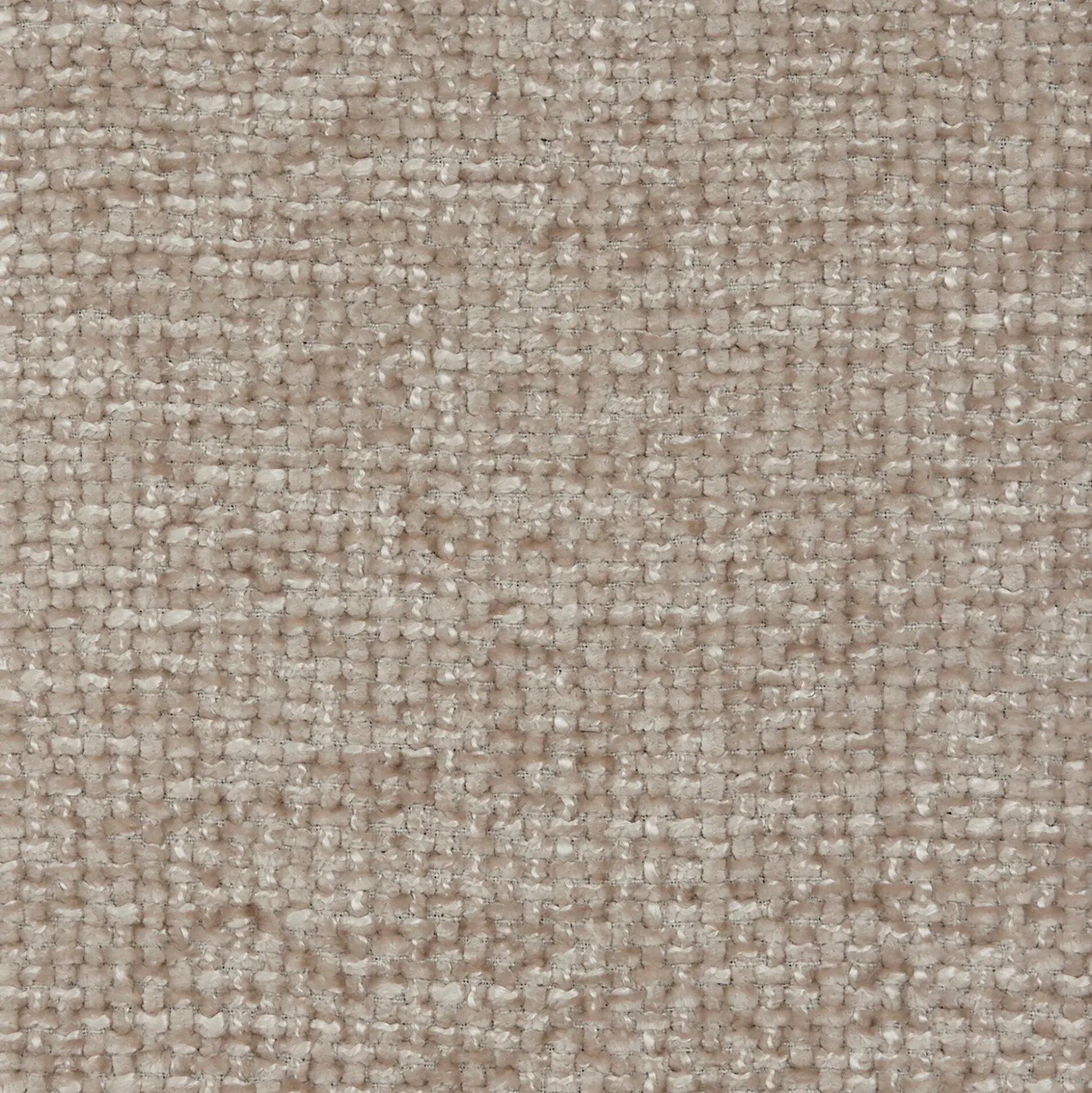 Canapé 3 places fixe en tissu chenille Benjo - beige roucas