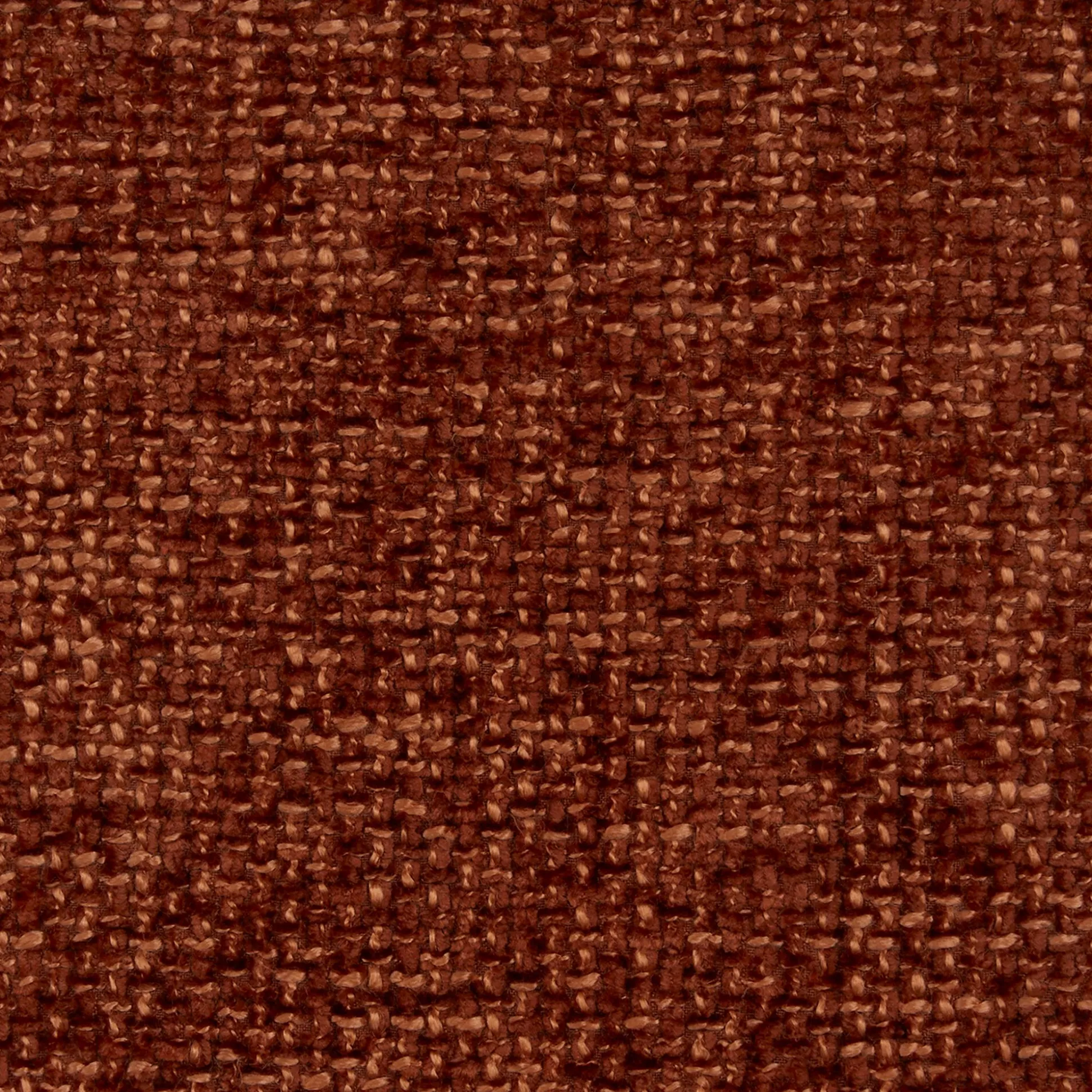 Canapé 3 places fixe en tissu chenille Benjo - brun rustrel