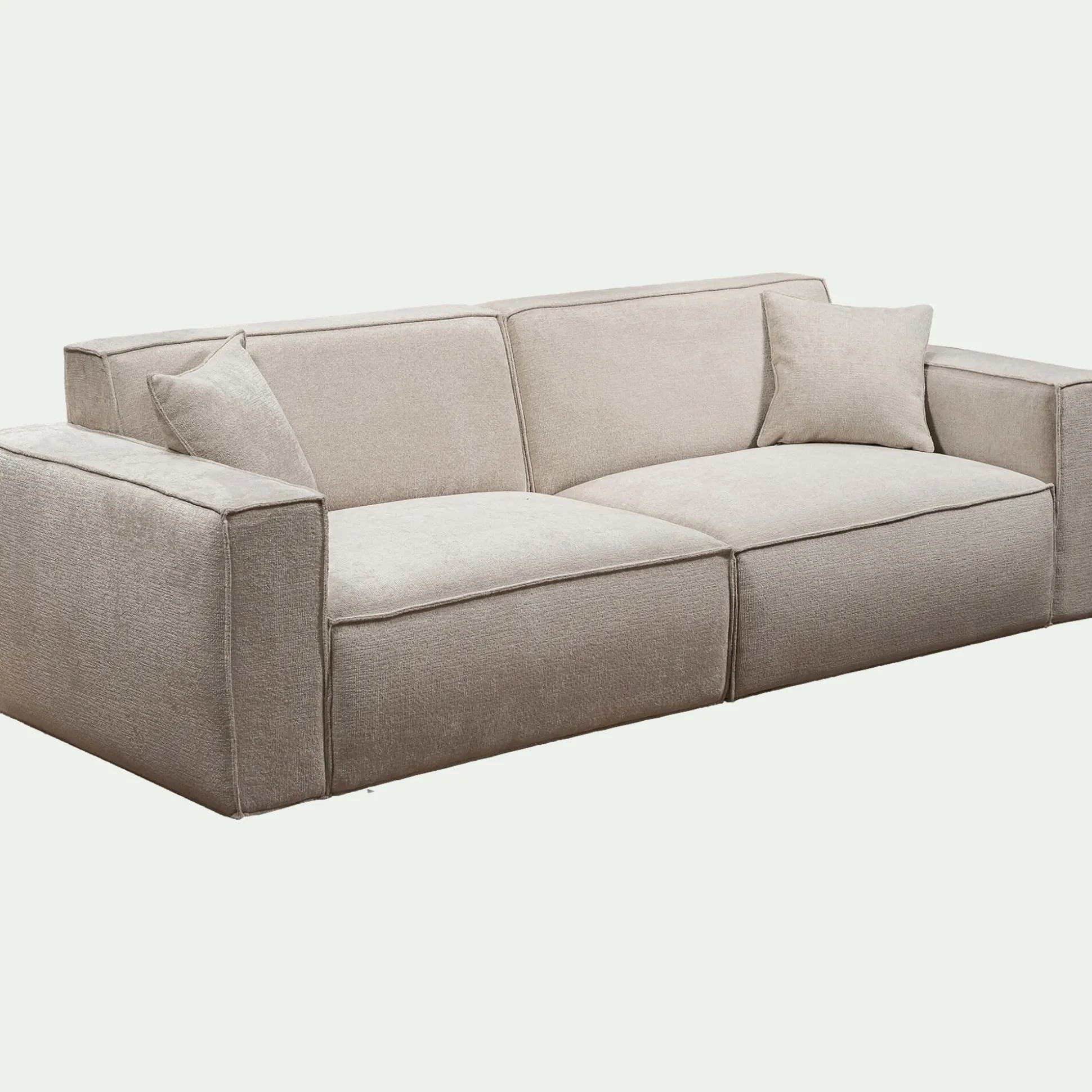 Canapé 4 places fixe en tissu Genesis - beige
