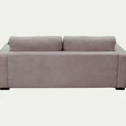 Canapé 5 places fixe en tissu genesis - gris