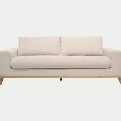 Canapé 4 places fixe en tissu Storm - beige roucas