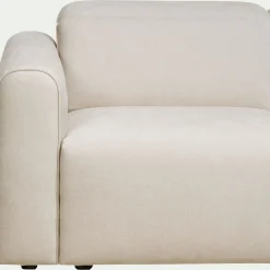 Canapé 3 places relax droit en tissu - beige roucas