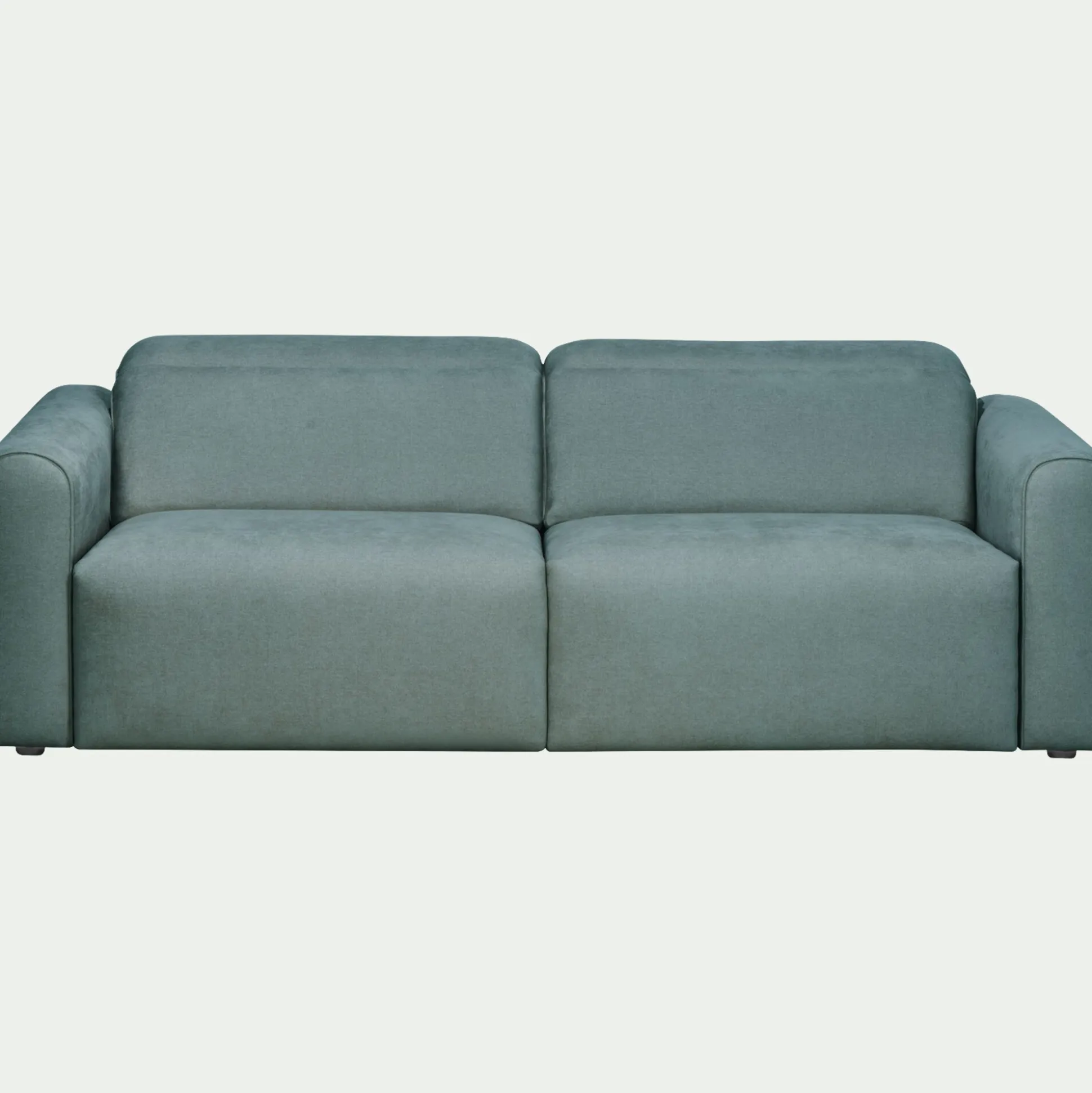 Canapé 3 places relax gauche en tissu - bleu niolon