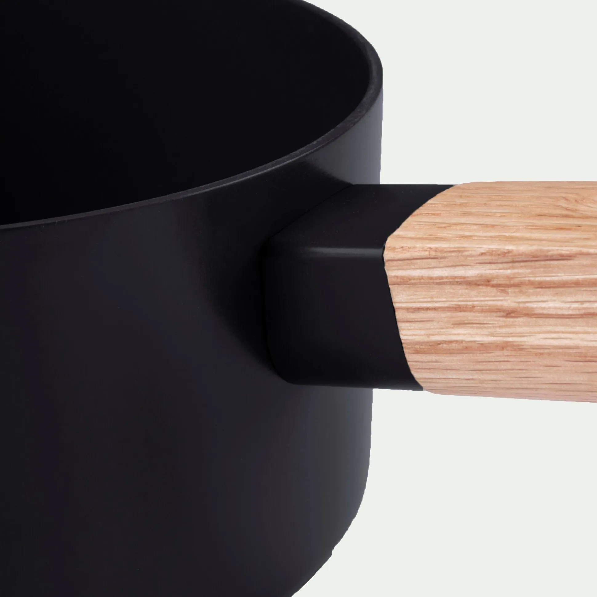 Casserole en aluminium D16cm - noir