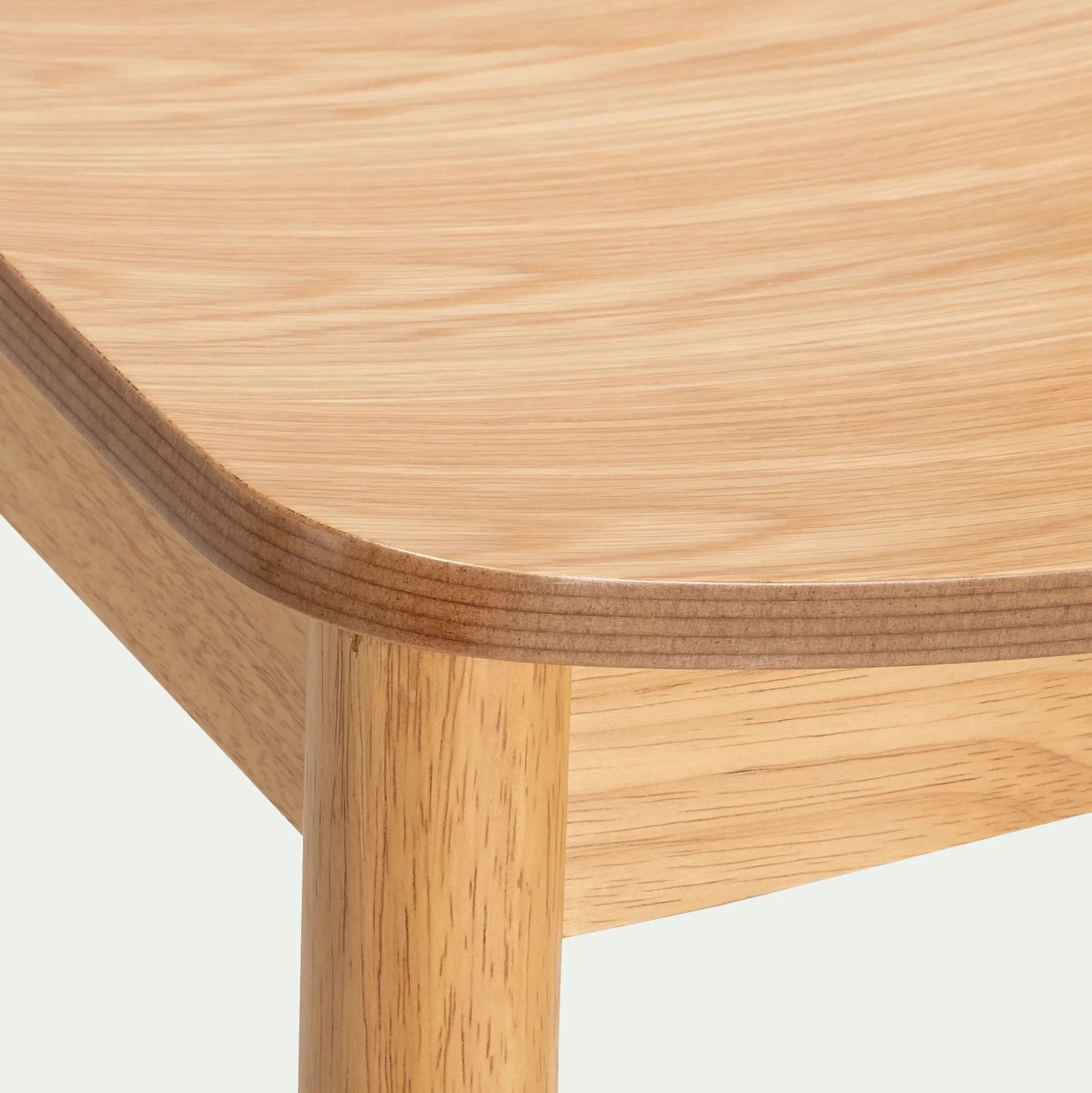 Chaise de bar en chêne et hévéa H105cm - bois clair