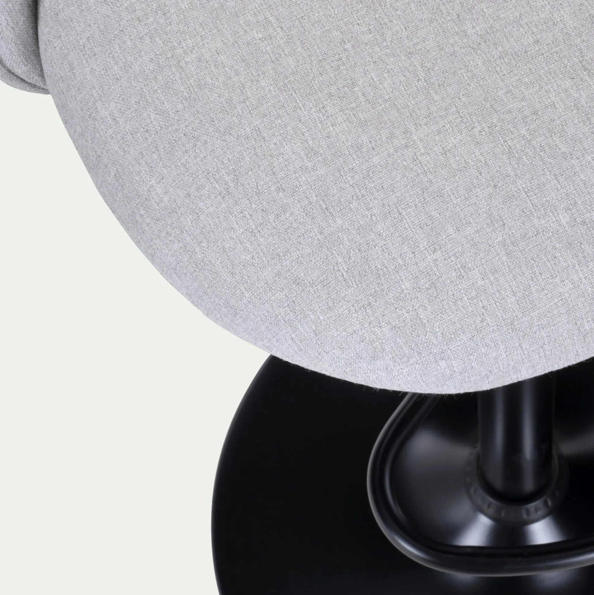 Chaise de bar en tissu - gris borie H86cm