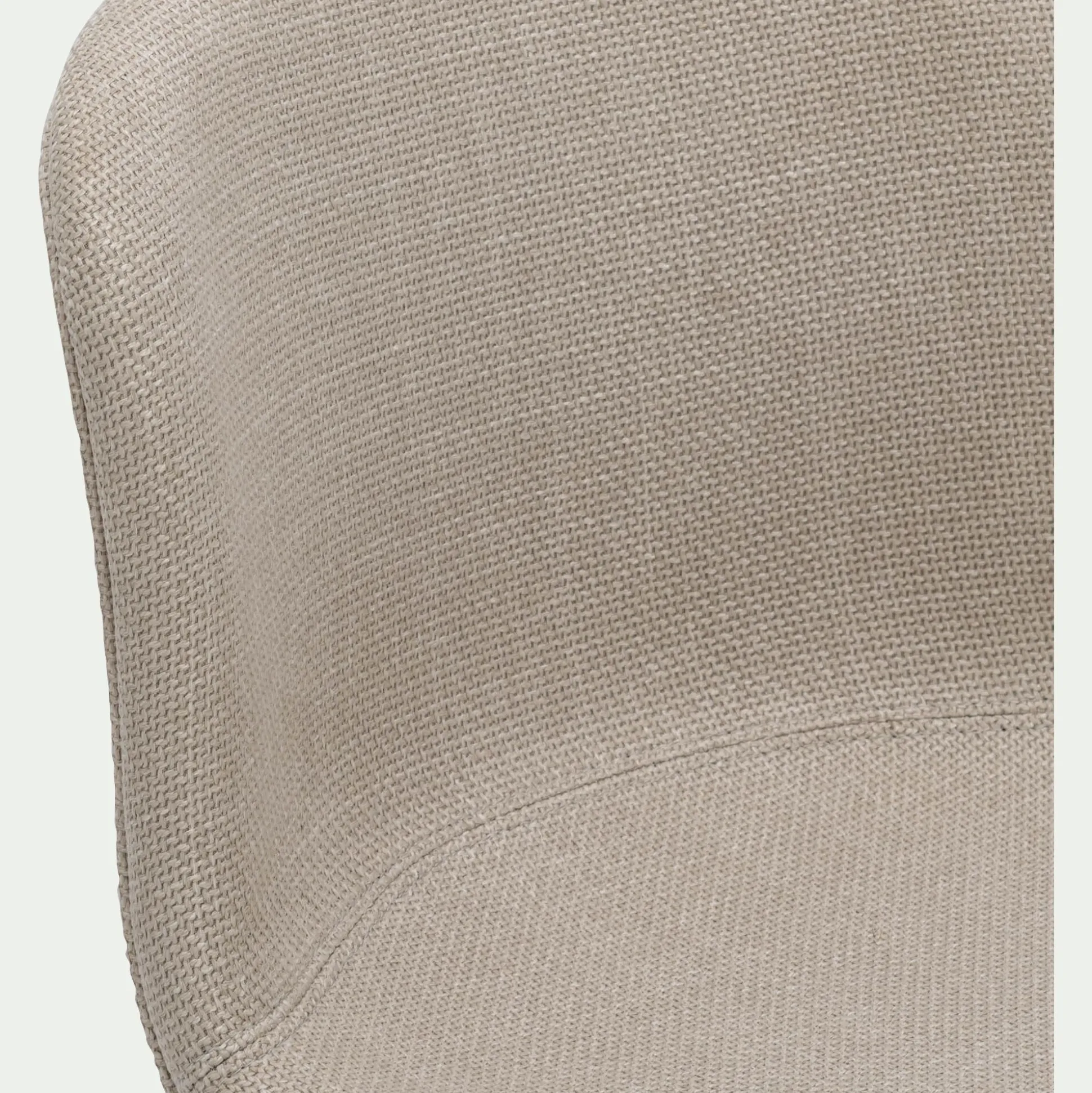 Chaise de bar en tissu H66cm - beige