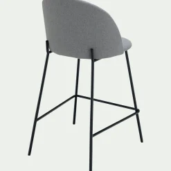 Chaise de bar en tissu H66cm - beige