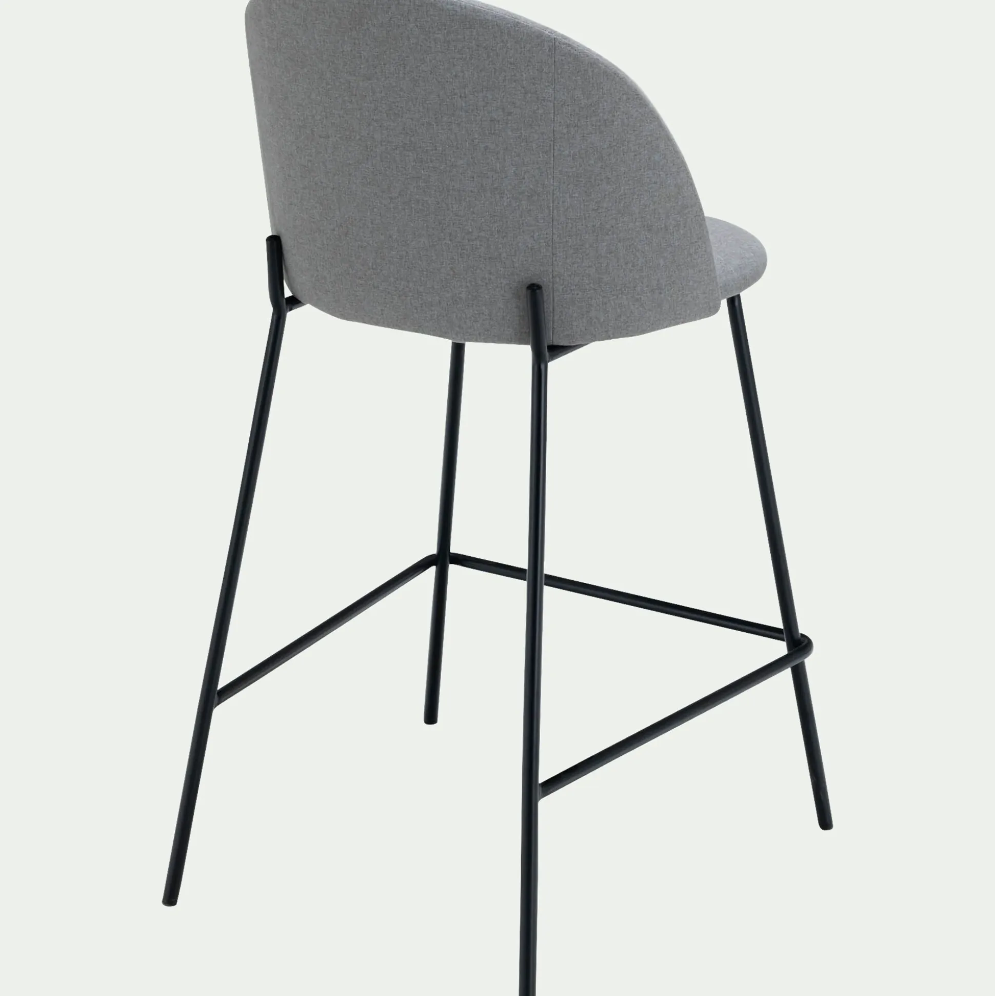 Chaise de bar en tissu H66cm - beige