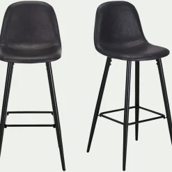 Chaise de bar - noir H75cm