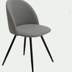 Chaise de bureau en tissu - gris vésuve