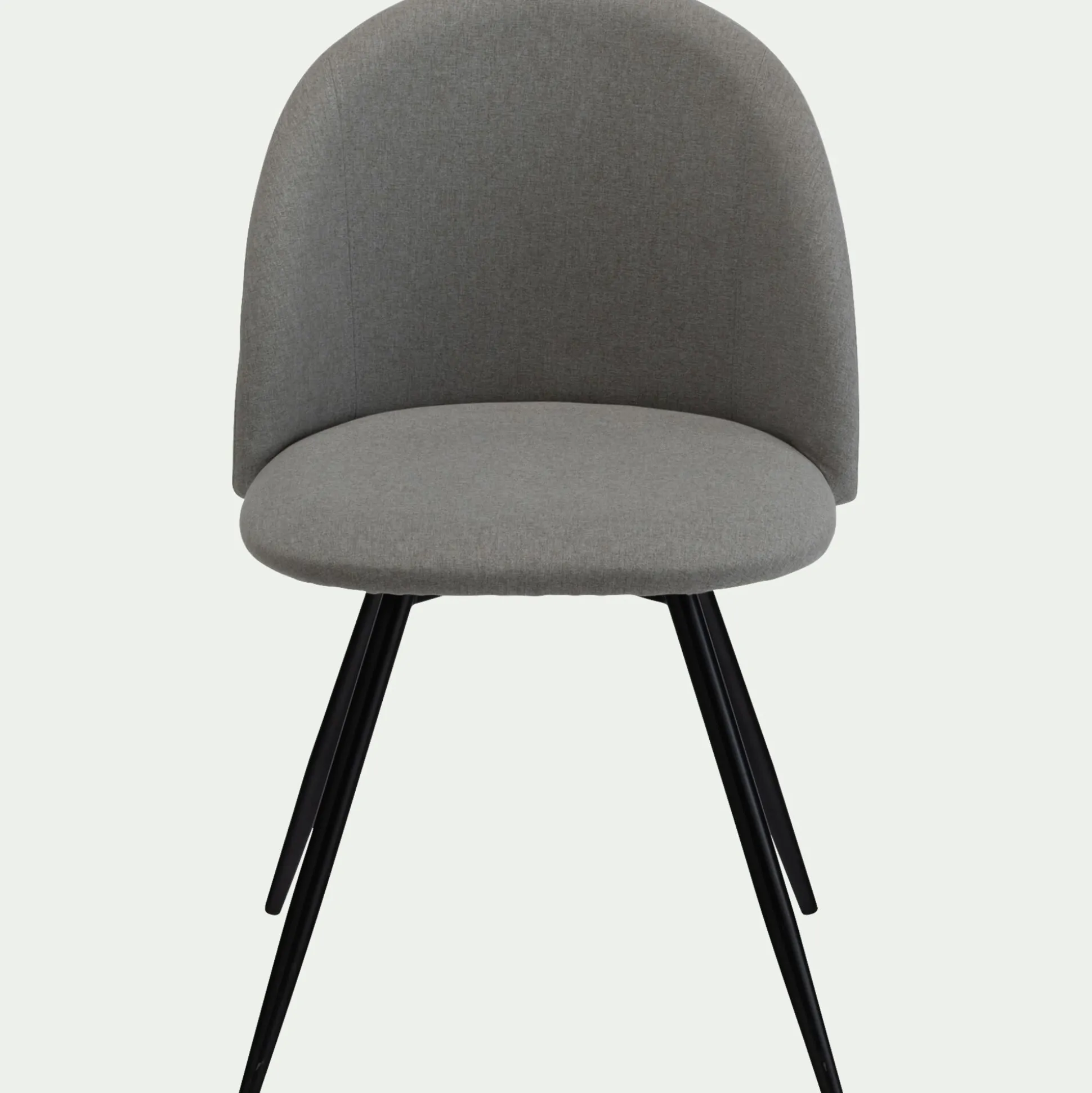 Chaise de bureau en tissu - gris vésuve
