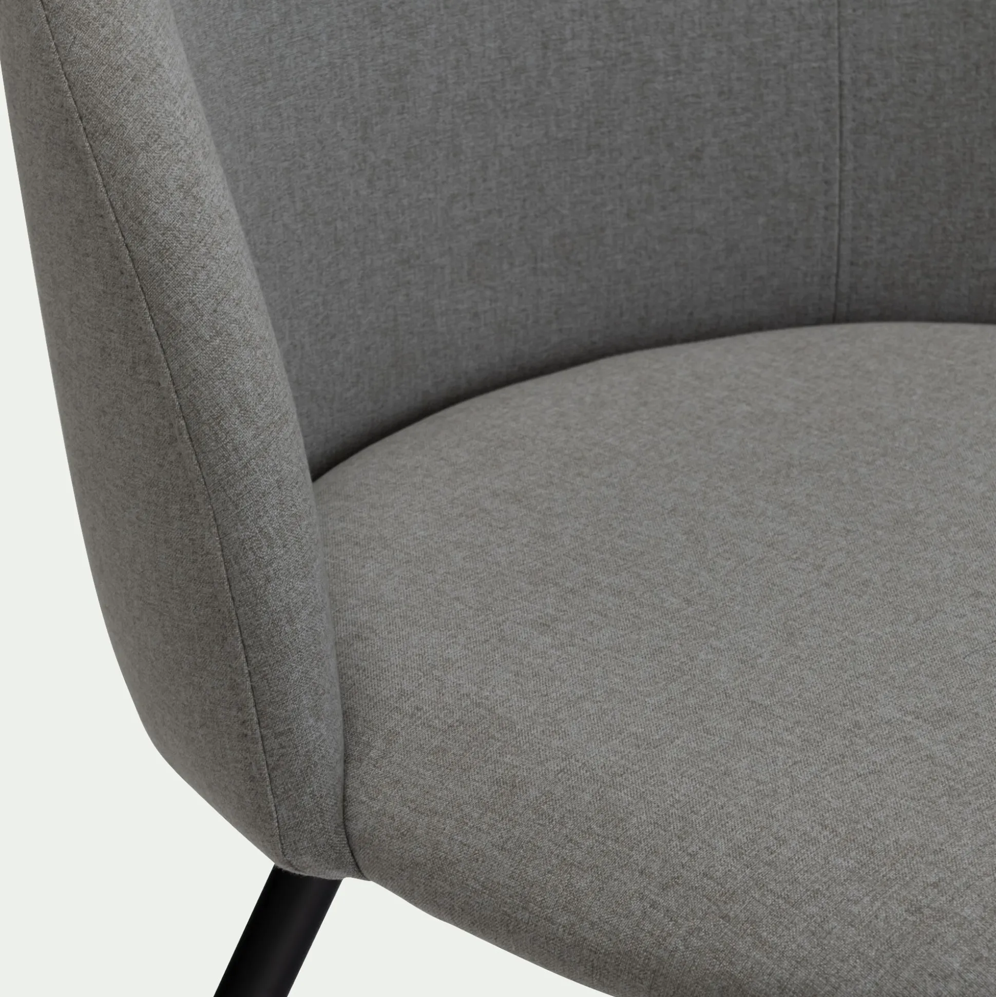 Chaise de bureau en tissu - gris vésuve
