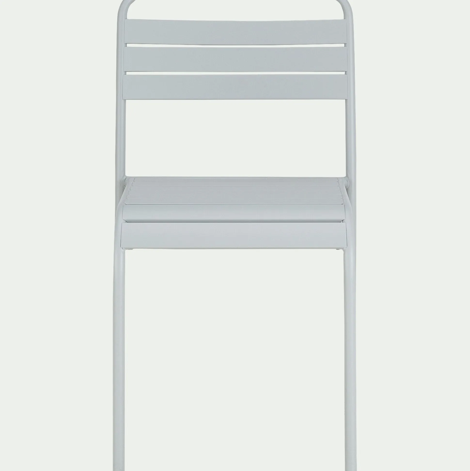 Chaise de jardin empilable en acier - gris vesuve