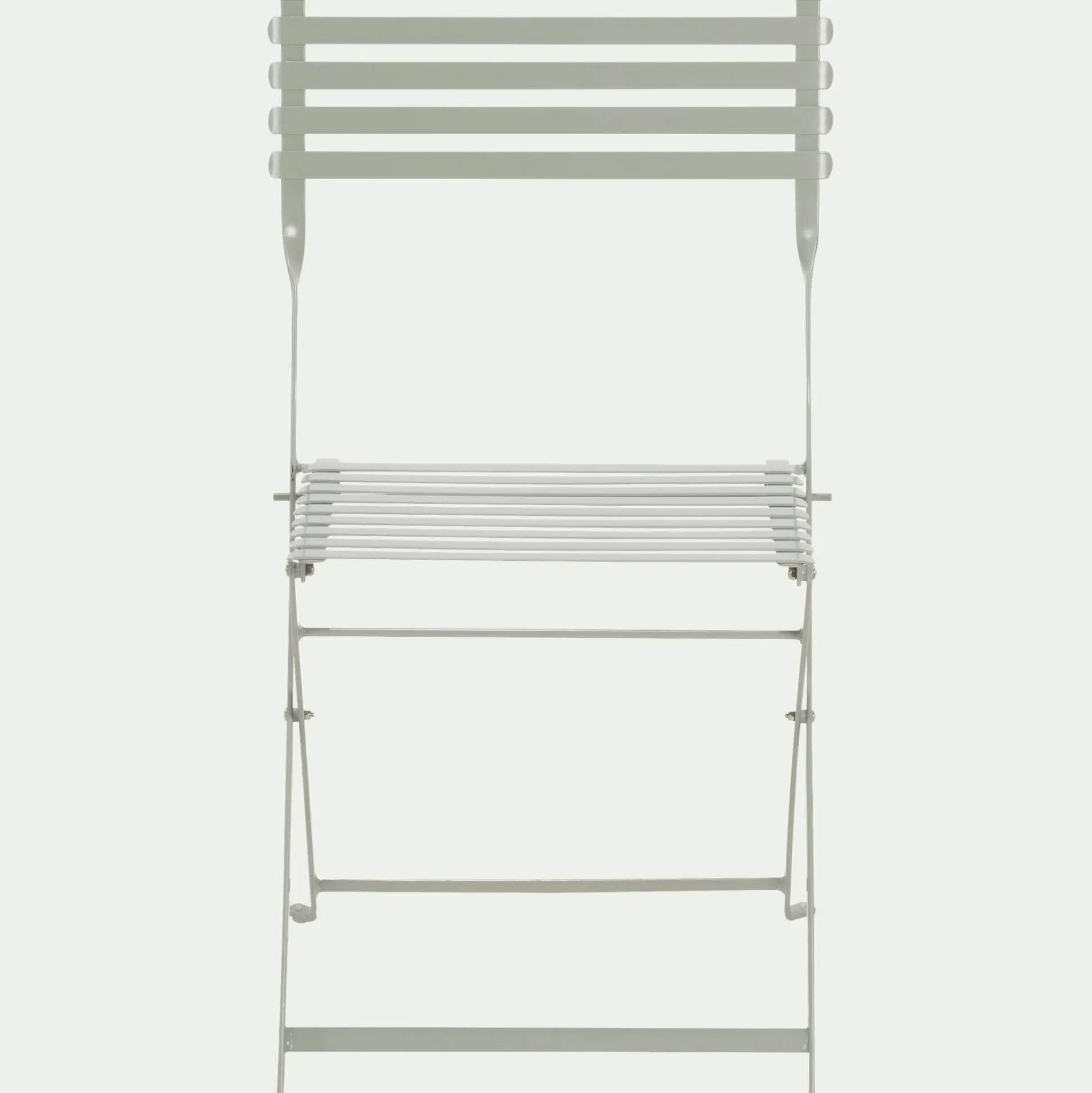 Chaise de jardin pliante en acier - vert olivier