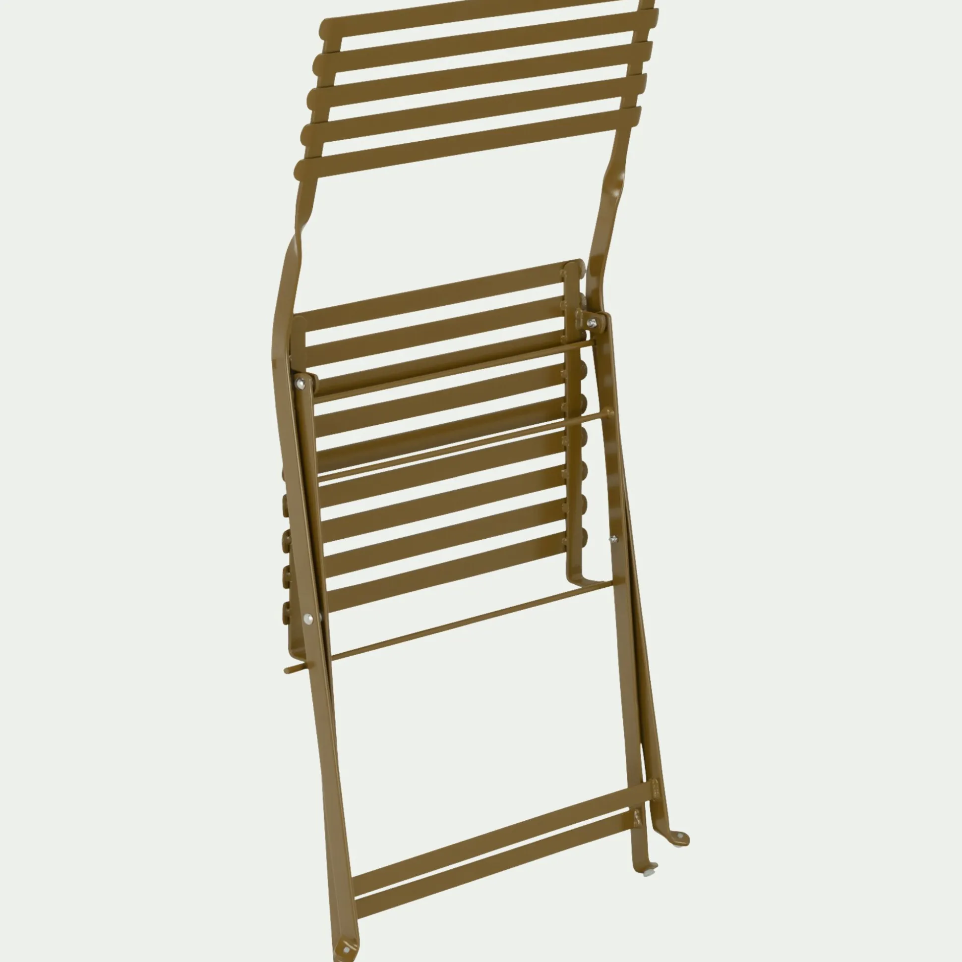 Chaise de jardin pliante en acier - jaune alep