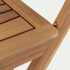 Chaise de jardin pliante en acacia huilé - bois foncé