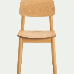 Chaise de repas en chêne et hévéa - bois clair