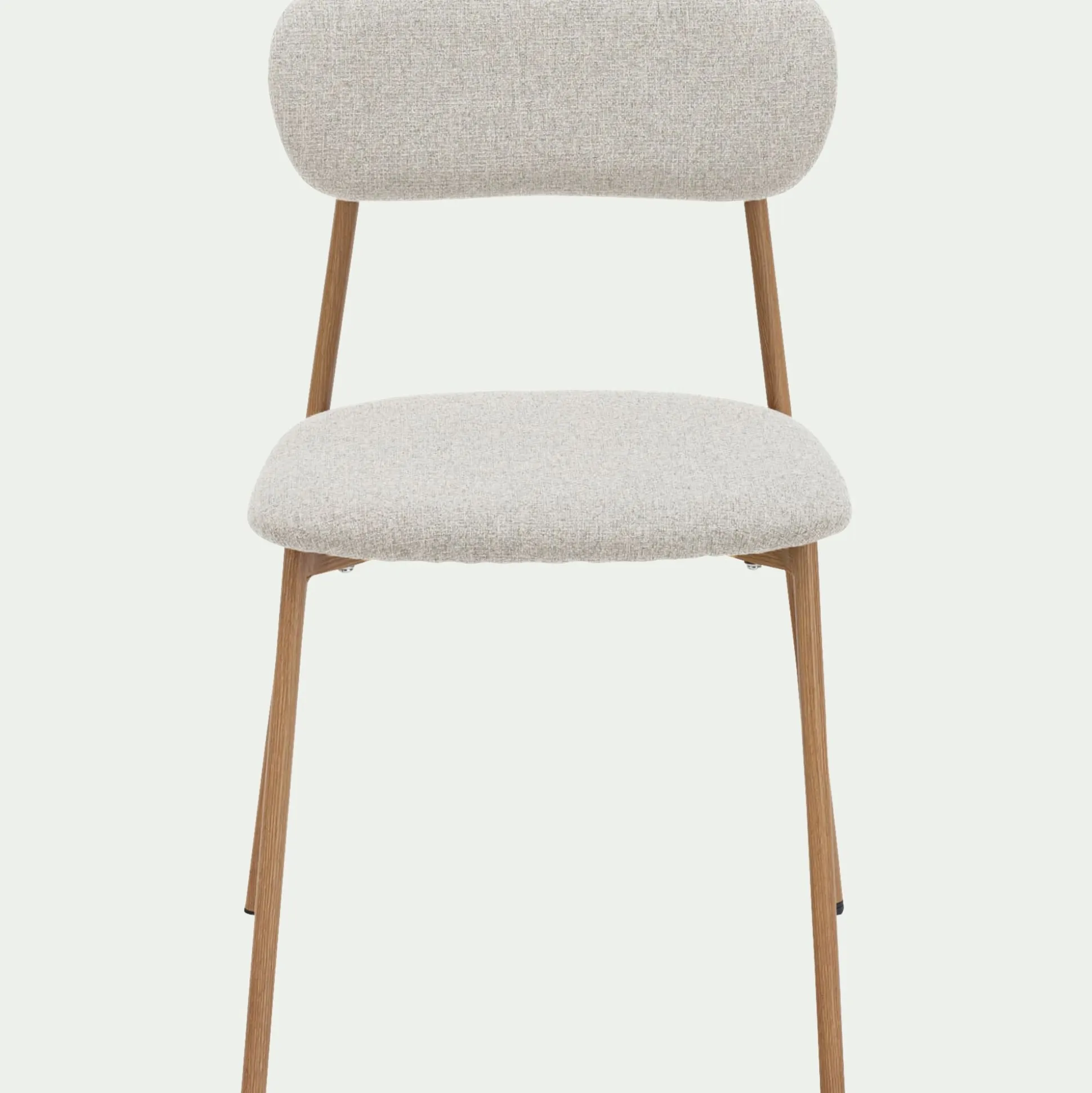 Chaise de repas en tissu - beige