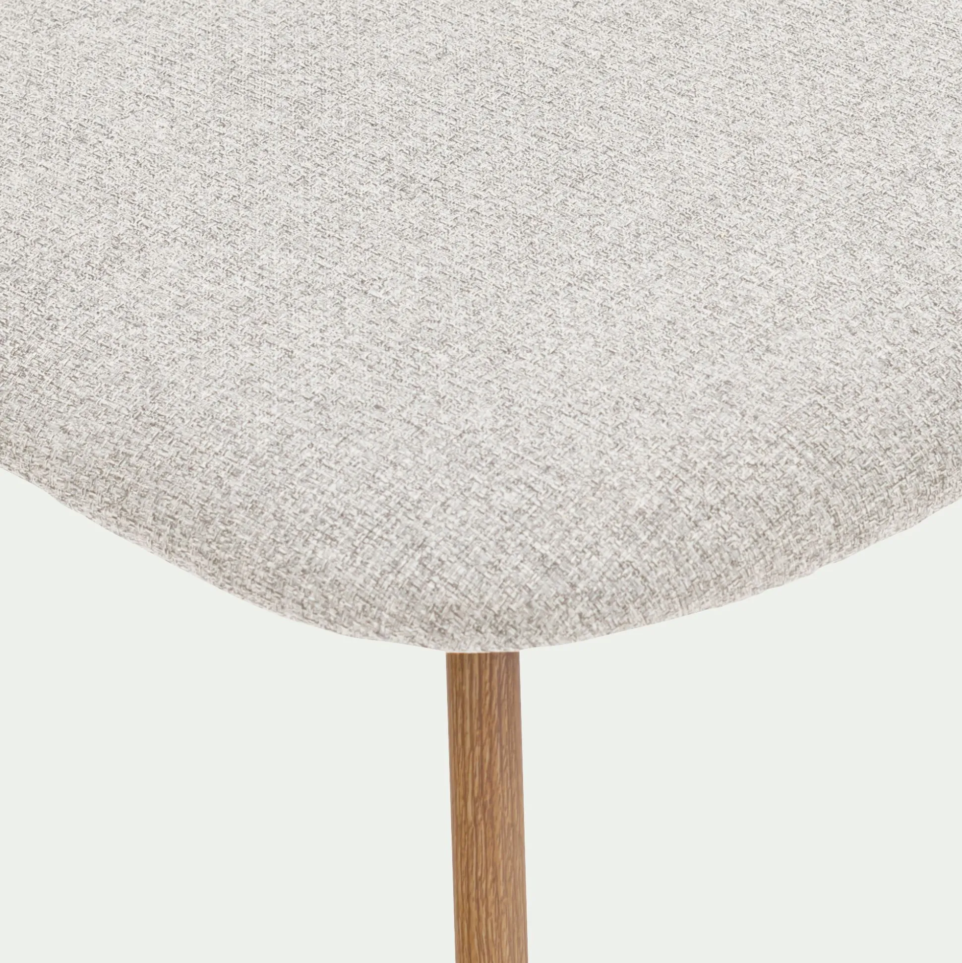 Chaise de repas en tissu - beige