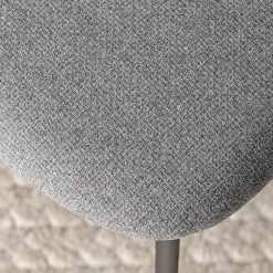 Chaise de repas en tissu - gris
