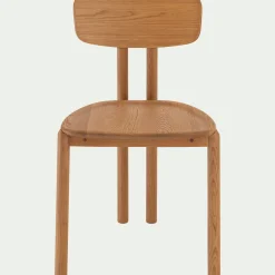Chaise en chêne massif sans accoudoirs - bois clair
