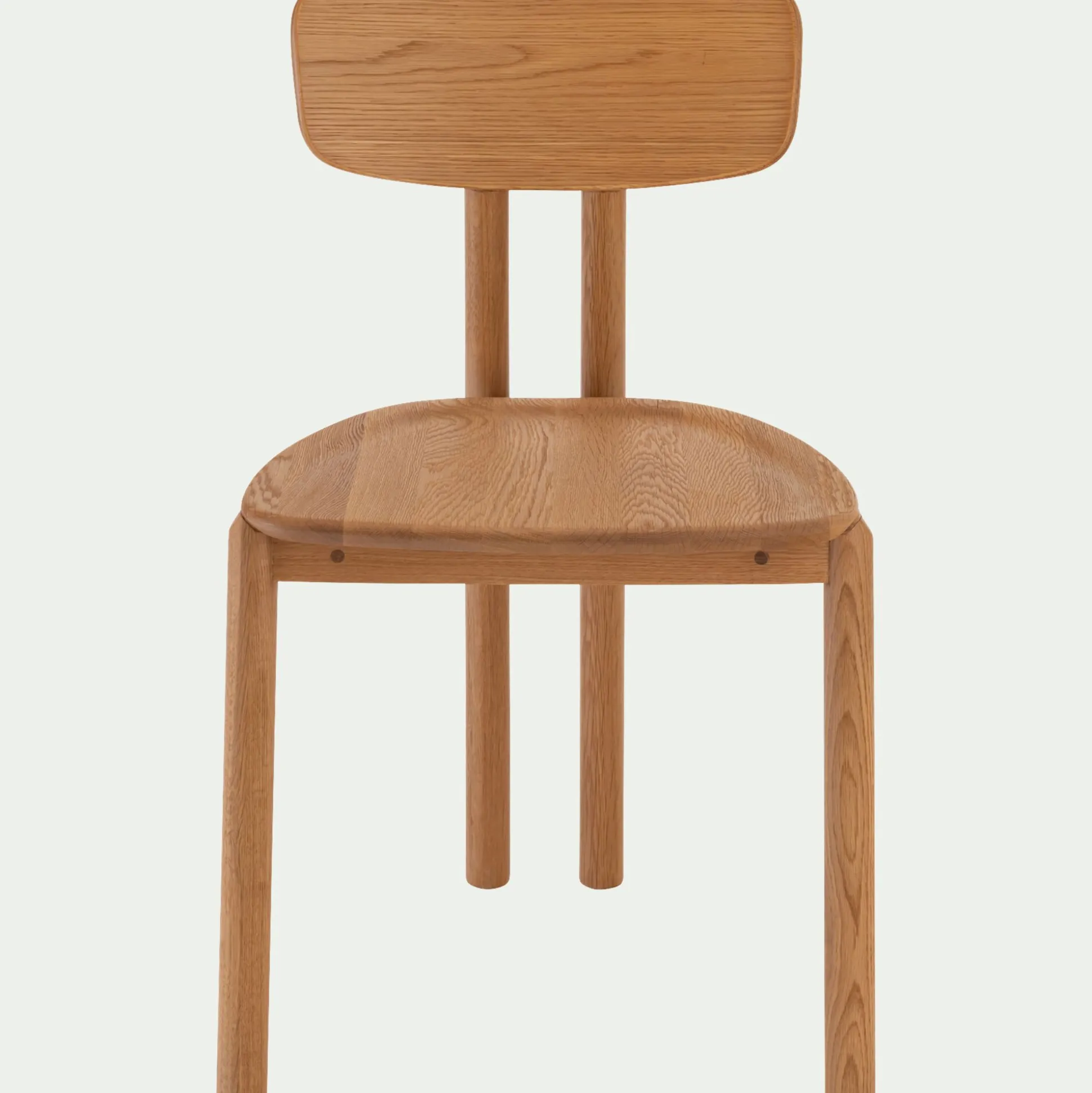 Chaise en chêne massif sans accoudoirs - bois clair