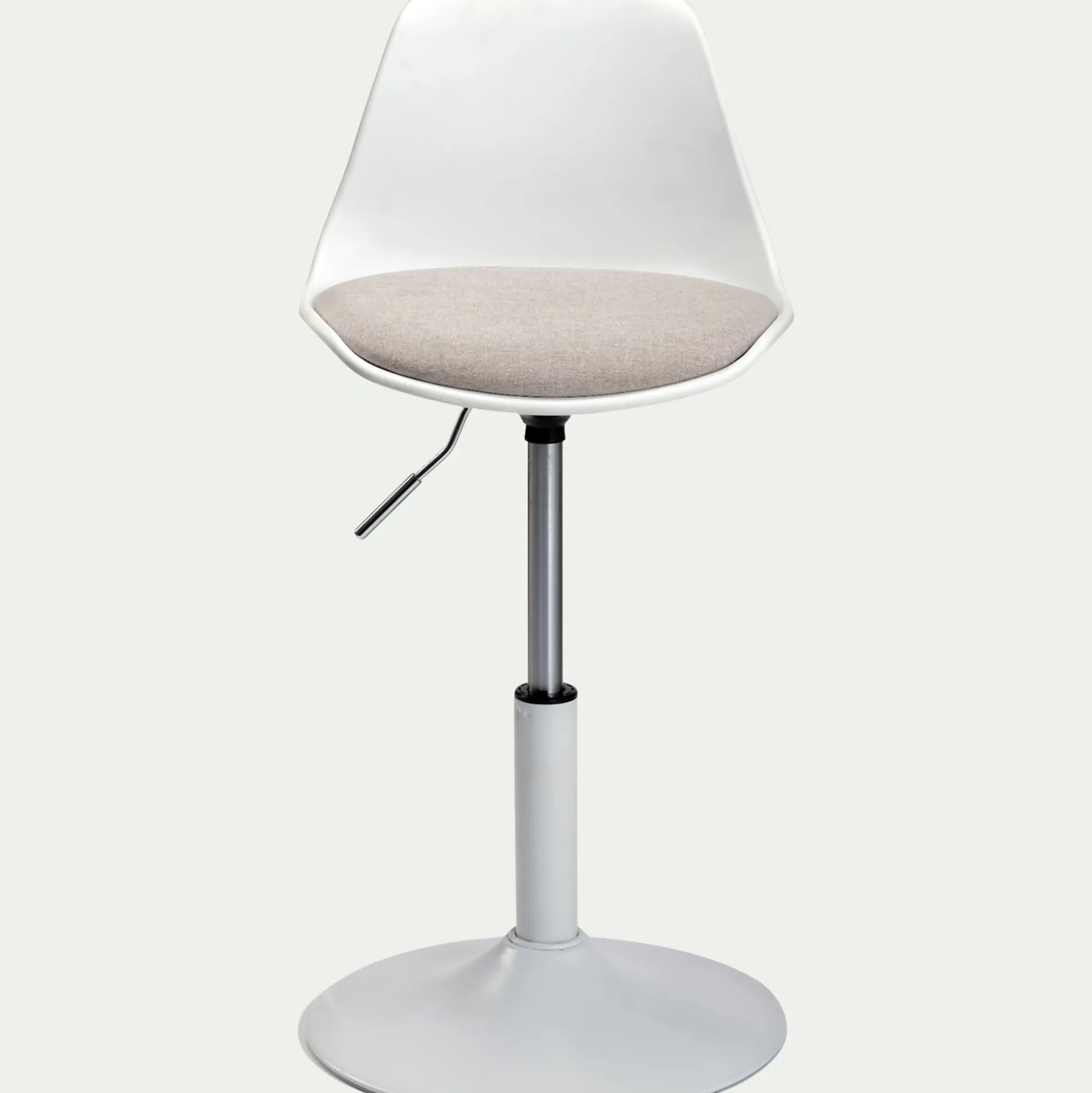 Chaise enfant dactylo en plastique - gris