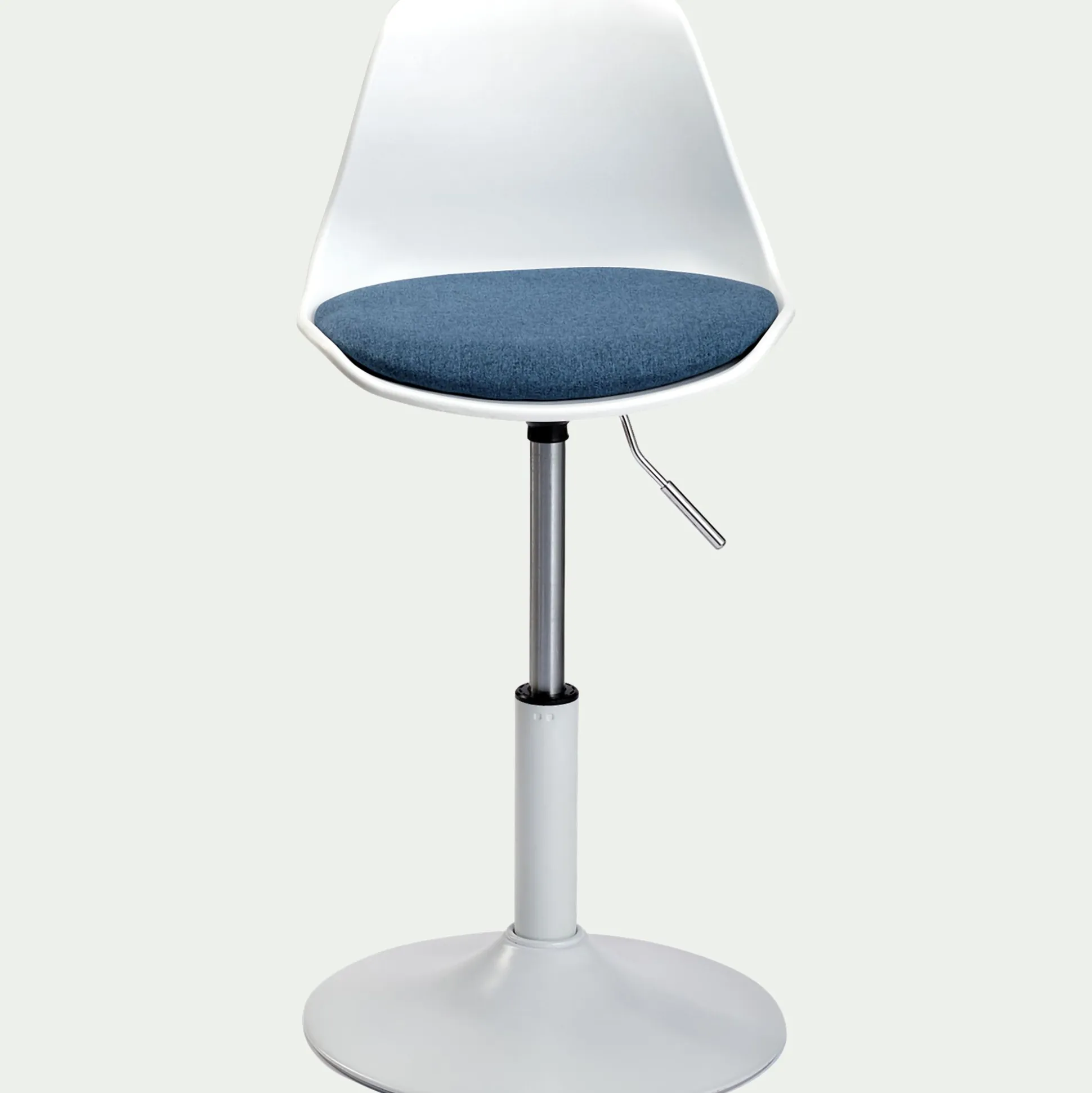 Chaise enfant dactylo en plastique - bleu