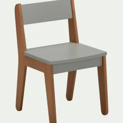 Chaise enfant en acacia - vert olivier