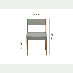 Chaise enfant en acacia - vert olivier