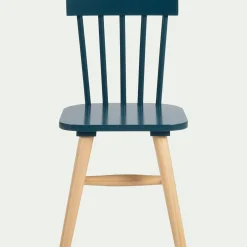 Chaise enfant en bois - bleu figuerolles