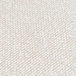Chaise en tissu et bois de chêne foncé sans accoudoirs - beige