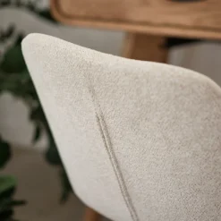 Chaise en tissu sans accoudoirs - beige