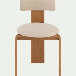 Chaise en tissu sans accoudoirs - beige