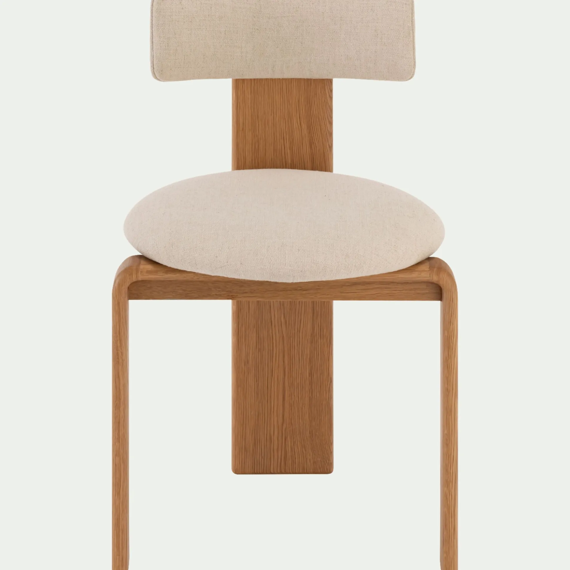 Chaise en tissu sans accoudoirs - beige