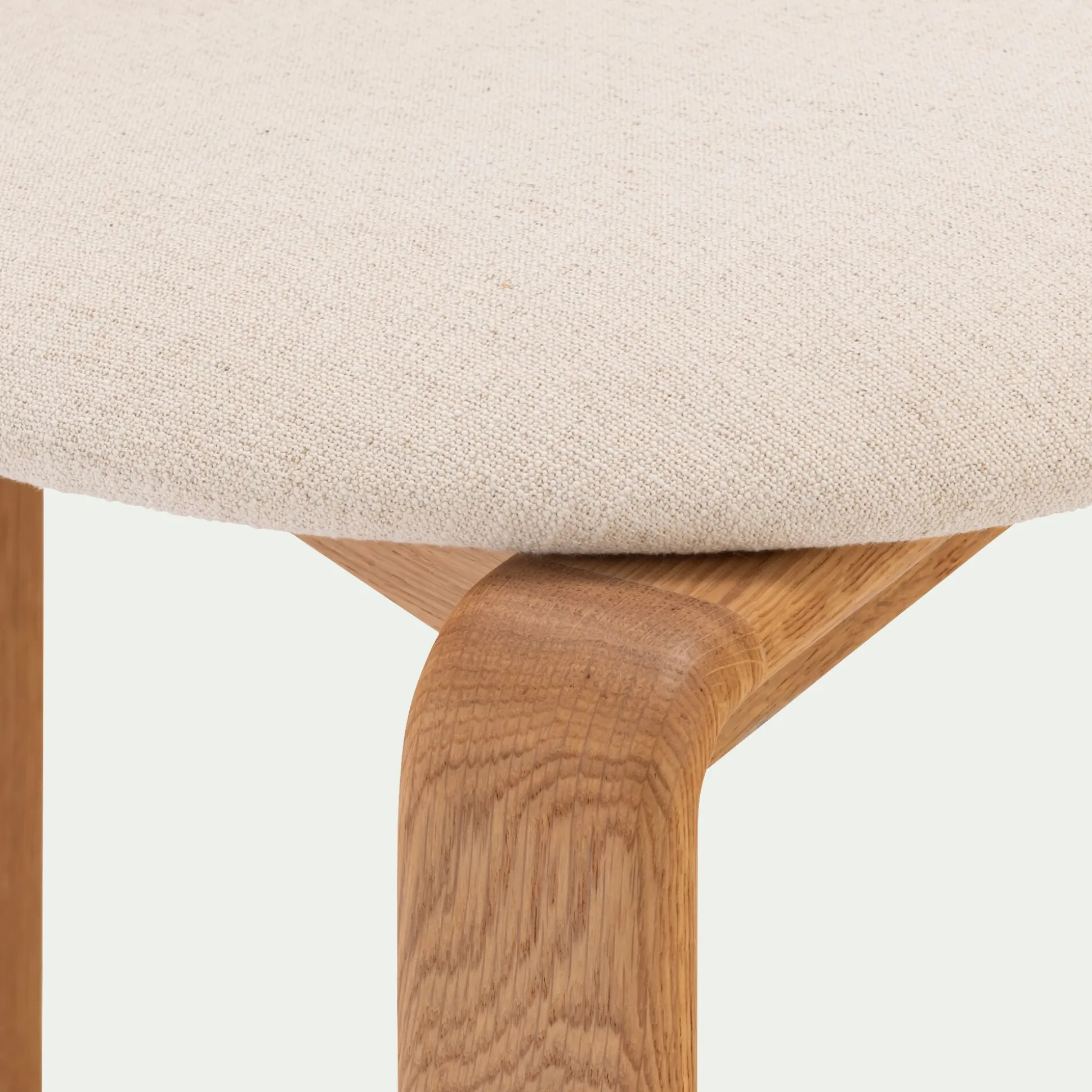 Chaise en tissu sans accoudoirs - beige