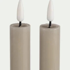 Chandelles à LED - taupe