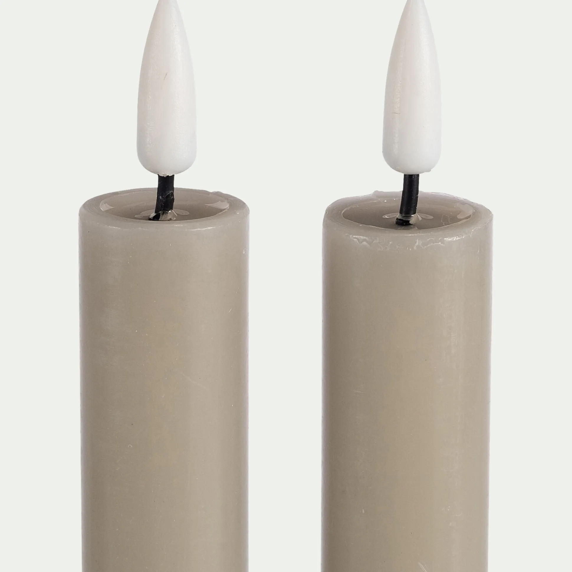 Chandelles à LED - taupe