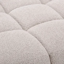 Chauffeuse avance - recule en tissu campo - blanc écru