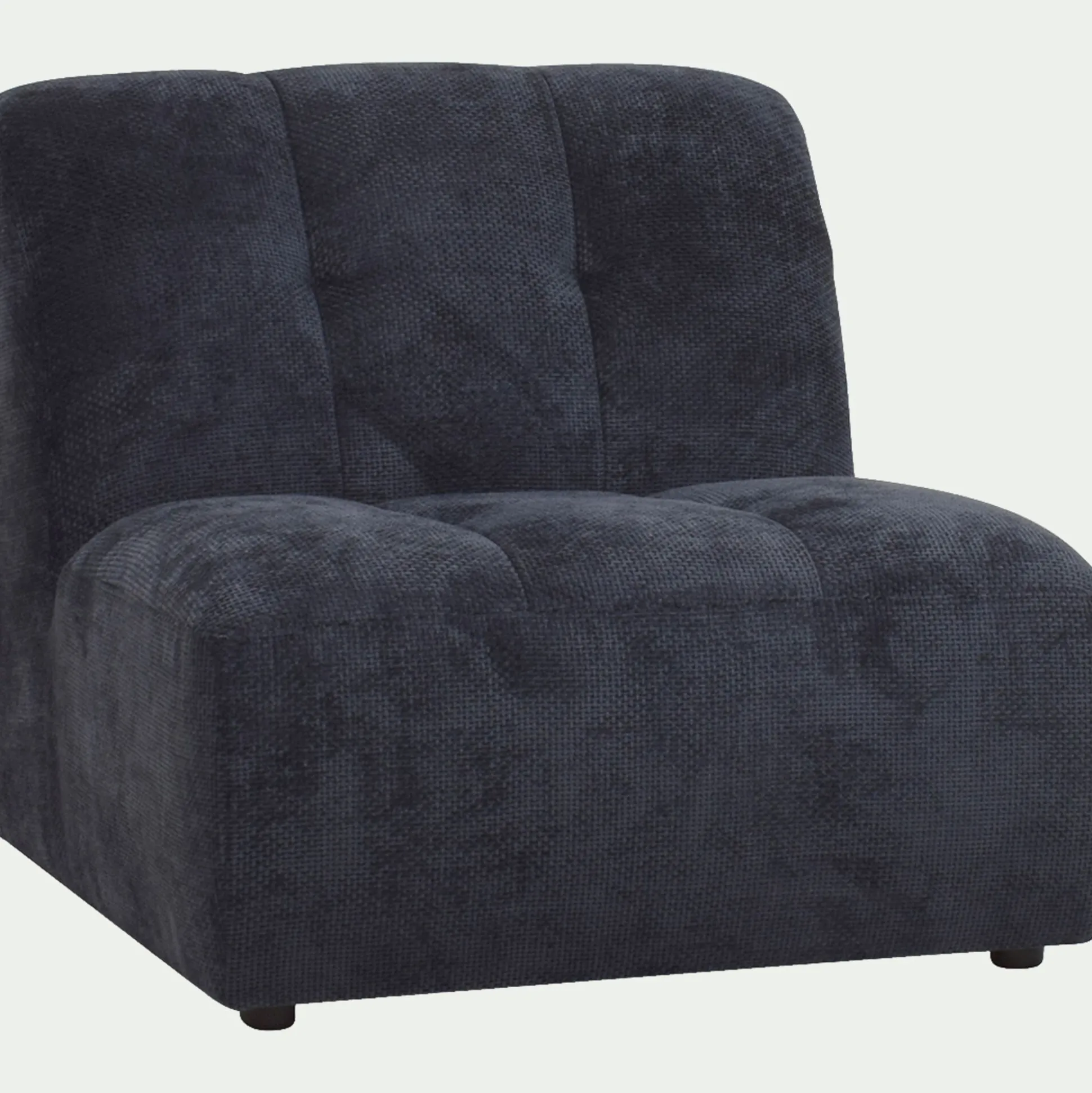 Chauffeuse en tissu Eden - bleu marine