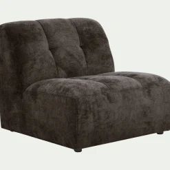 Chauffeuse en tissu Eden - marron