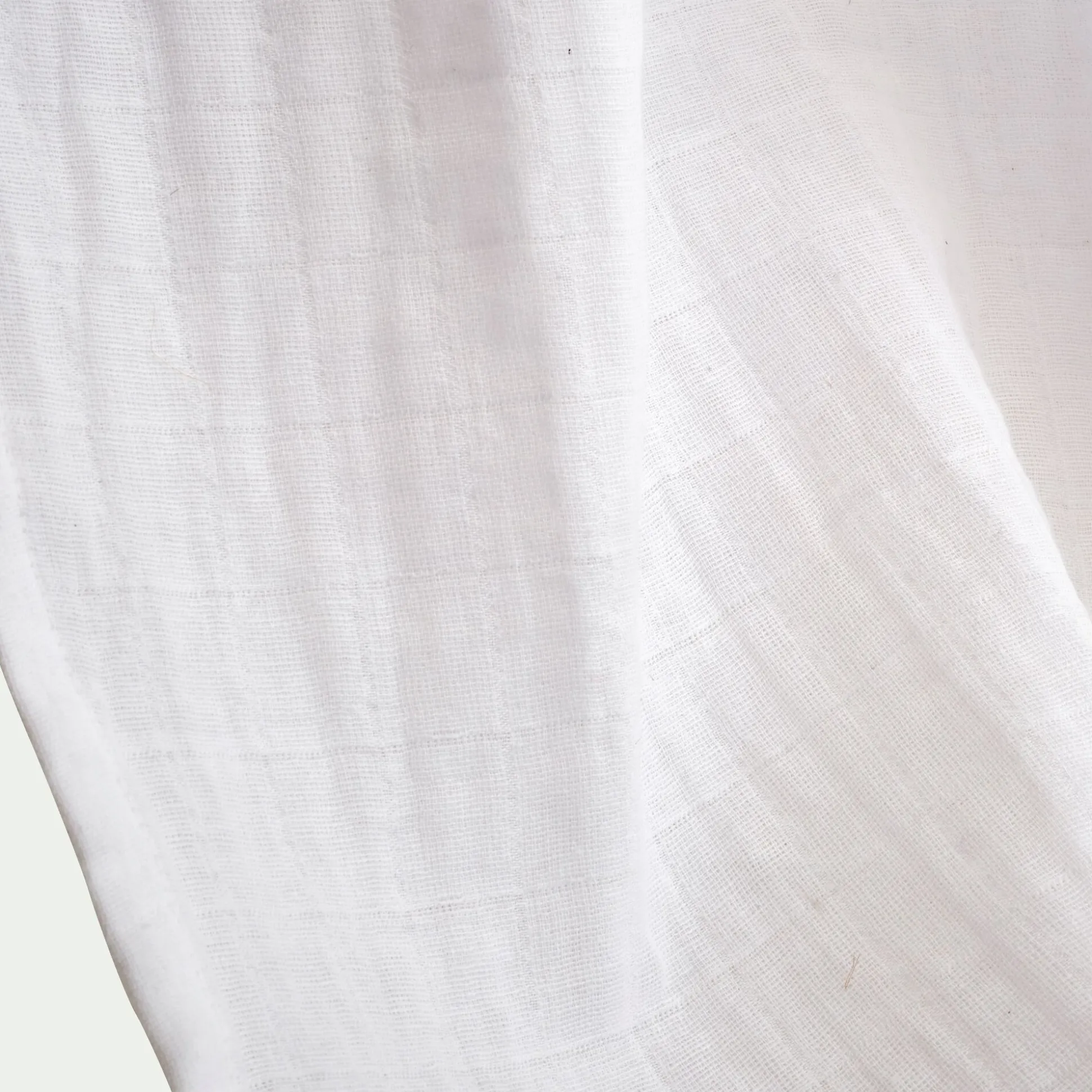 Ciel de lit en gaze de coton H220cm - blanc