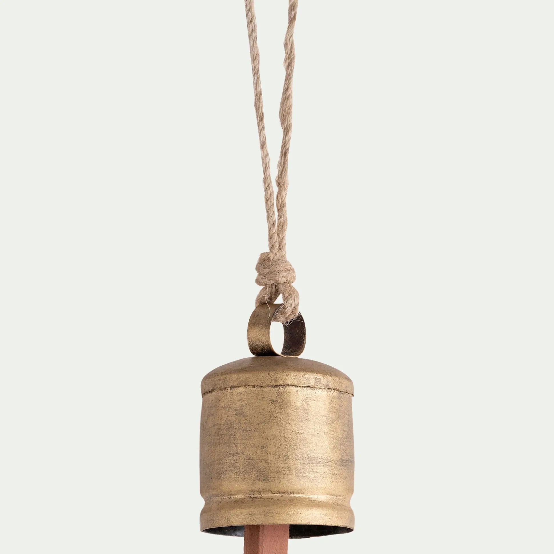 Cloche à suspendre en fer H7,5cm - doré