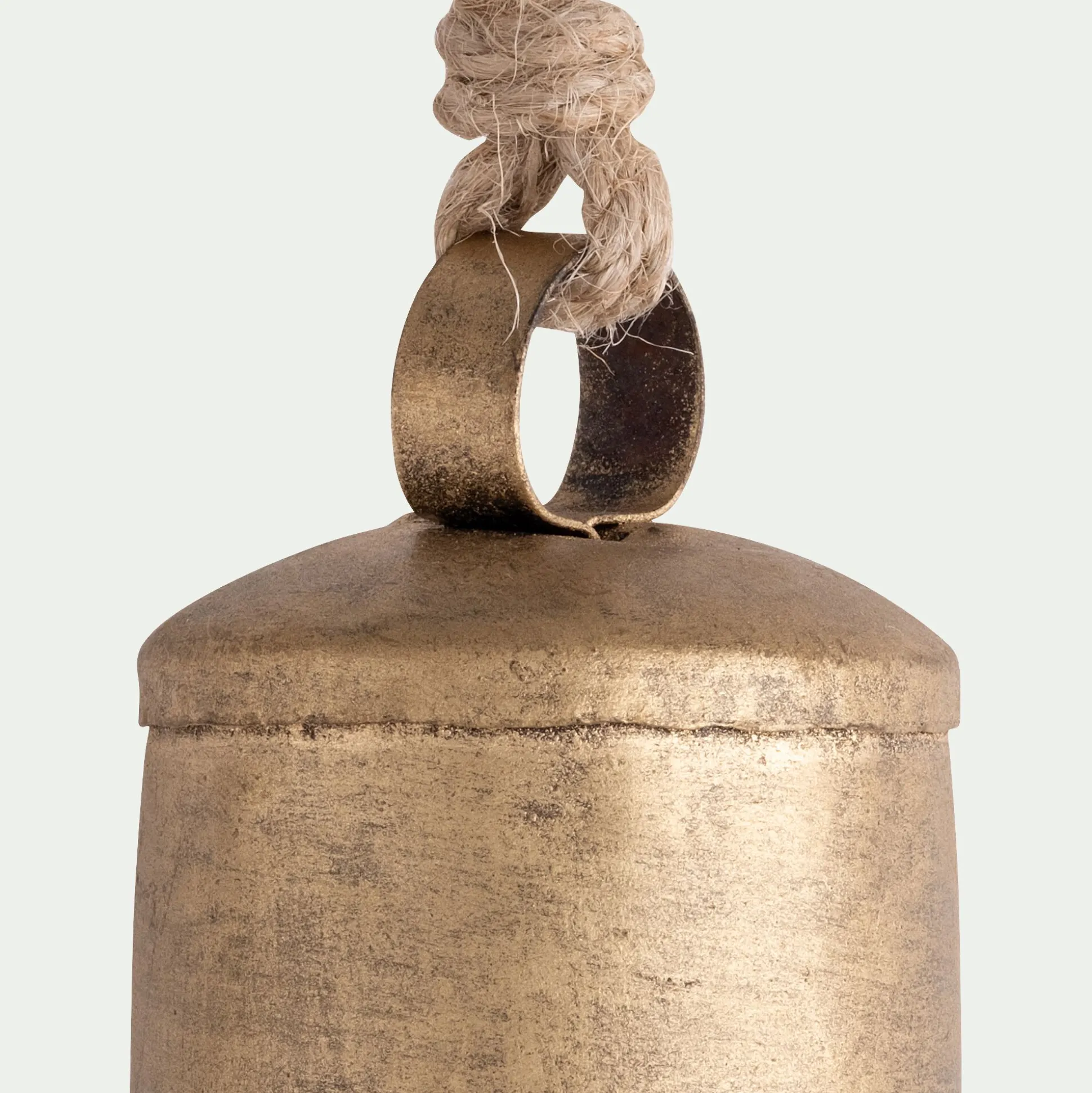 Cloche à suspendre en fer H7,5cm - doré