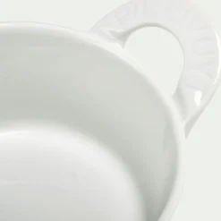 Cocotte individuelle en porcelaine D11cm - blanc