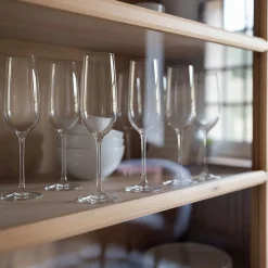 Coffret de 6 flûtes à champagne en cristallin 18cl - transparent