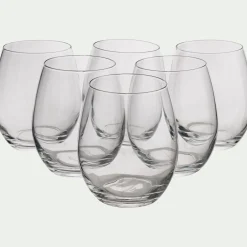 Coffret de 6 gobelets en cristallin 36cl - transparent