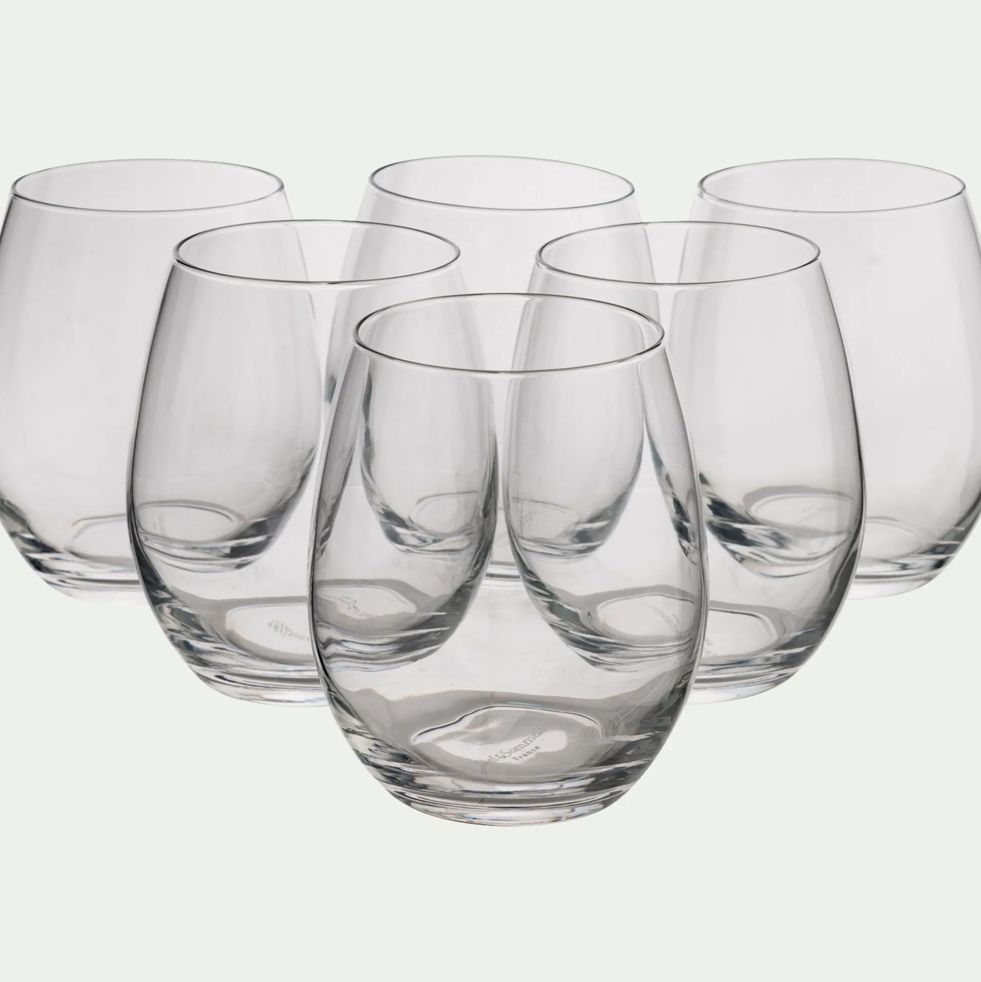 Coffret de 6 gobelets en cristallin 36cl - transparent