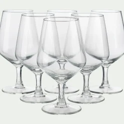 Coffret de 6 verres à bière en verre 38cl - transparent